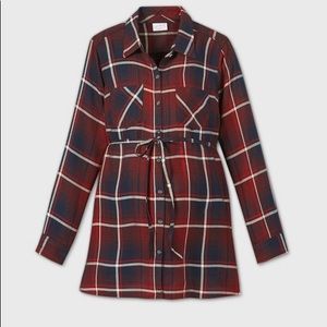 Isabel Maternity plaid shirt